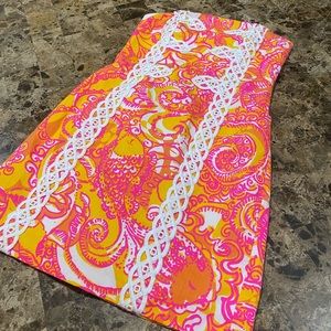 Lilly Pulitzer strapless dress size 2
